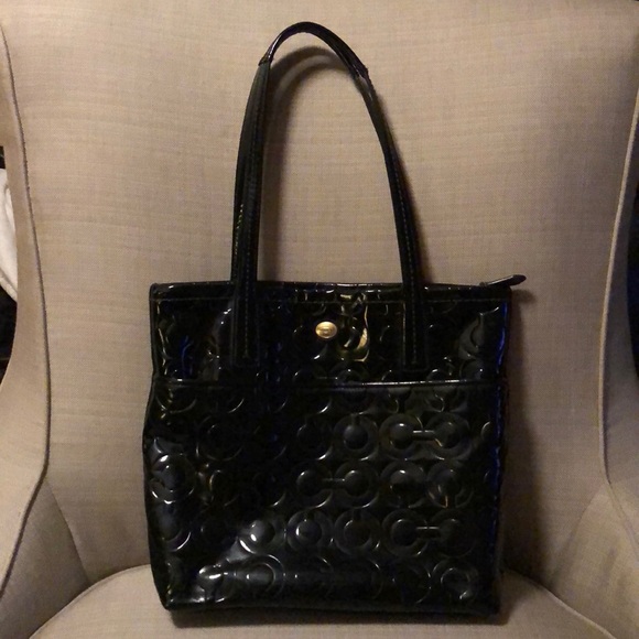 coach tote black